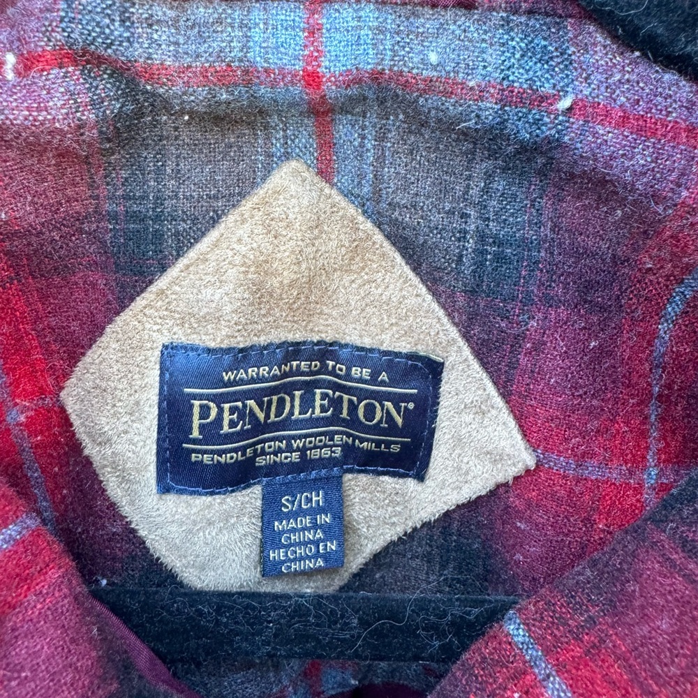 Soft Pendleton Teddy Jacket Burgundy/Maroon Women… - image 3